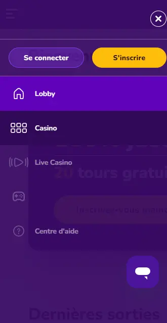 Inscription depuis un appareil WILDSULTAN
